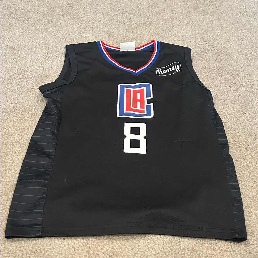 Kids Black LA Basketball Jersey Tank Top